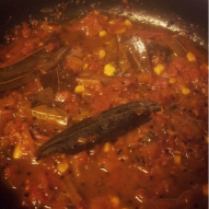 Tomato tok - Sweet & sour bengali chutney with loads of garlic